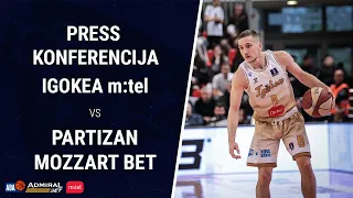 Igokea m:tel - Partizan Mozzart Bet | Press konferencija AdmiralBet ABA liga