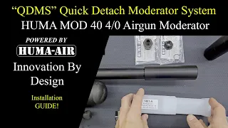 Huma Air Avalanche 40 Moderator With QDMS Quick Detach Moderator System FX Impact M3 Installation