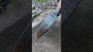 One piece forged Damascus integral