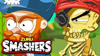 1 HOUR Of SMASHERS! | T-Rex Walks The Plank + More Kids Cartoons! | ZURU | Smashers World