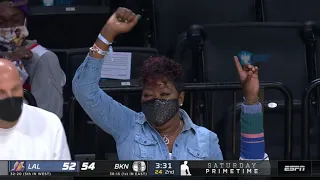 Kevin Durant's Mom Was Loving This Dunk Over Andre Drummond