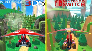 Mario Kart 7 vs Mario Kart 8 Deluxe Nintendo 3DS vs Switch All Classic Tracks Graphics Comparison