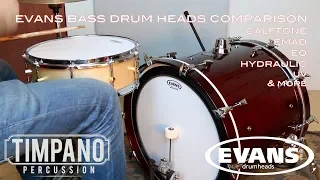 ULTIMATE Evans Bass Drum Heads Comparison - Timpano Percussion