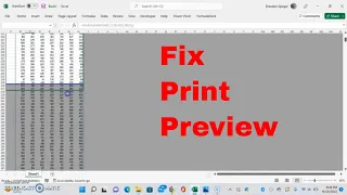 Fix Not All Pages Showing Up In Print Preview In Microsoft Excel! #howto #trending #tutorial #excel