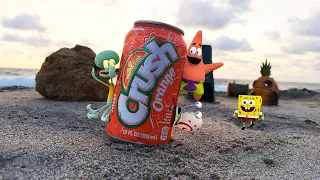 Crush Orange Soda Spot  - SpongeBob in real life