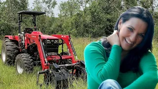 WOMAN VS. TRACTOR!! HOW TO Drive a Tractor for A Beginner