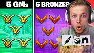 BRONZE vs GRANDMASTER but Bronzes have UNLIMITED ABILITIES...