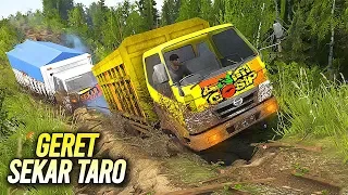 Truk Sekar Taro Tumbang dijalur ini - Spintires Mudrunner