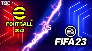 Comparamos FIFA 23 con eFootball 2023