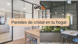 Paredes de cristal en tu hogar