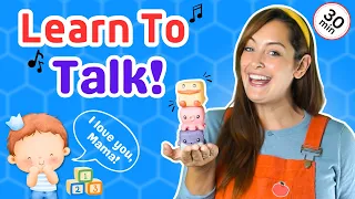 First Sentences For Toddlers | Wheels On The Bus | Play & Learn to Talk | BSL Baby Learning Video
