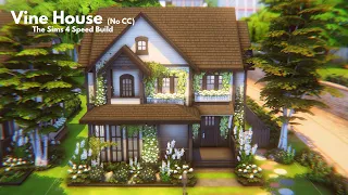 Vine House no cc ♡  The Sims 4 Speed Build