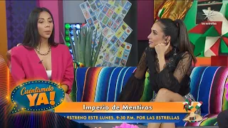 Michelle González y Javier Jattin dan detalles del estreno de Imperio de mentiras | Cuéntamelo YA!