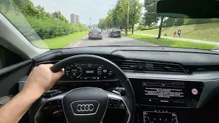 2021 Audi E-Tron Sportback 55 Quattro City Drive POV