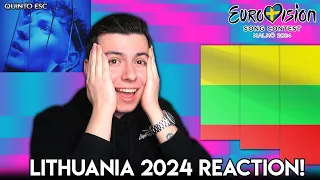 Silvester Belt - Luktelk Reaction - Eurovision 2024(Lithuania) - Quinto ESC