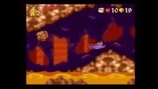 SNES: Aladdin - Stage 3 (Lava Level)