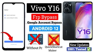 Vivo Y16 Frp Bypass - Android 12 | No Pc Needed | Easily Regain Access New Method 2023