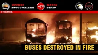 5 Buses Destroyed in Fire at the Hylton Bus Depot Kempton Park