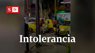 Nuevo caso de intolerancia en Santander entre un domiciliario y un taxista | Semana Tv