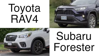 Toyota RAV4 VS Subaru Forester comparison