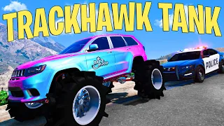 Turning my Trackhawk into a MONSTER TRUCK in GTA 5 RP!