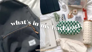 what's in my backpack 🧸 uni essentials