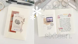 start a new journal with me ☻ journal 16 ☕️ MD midori notebook