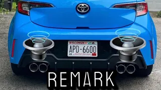 2022 corolla hatchback remark catback exhaust (extra driving clips, inside and outside the car) [4K]