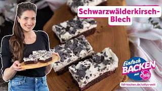 Schwarzwälderkirschtorte für Eilige | Schwarzwälder Kirsch-Blech | Rezepte für Lidl von Sallys Welt