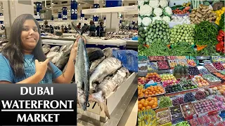 Dubai waterfront market | Dubai fish, meat, vegetables and fruits market