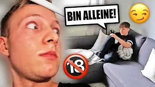 ASH ist ALLEINE 😧🔞 Ich VERSTECKE mich & BEOBACHTE ihn 1 STD!!