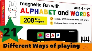 21 ways to play with Magnetic Fun with Alphabet and Words #Jolly phonics activities and Games