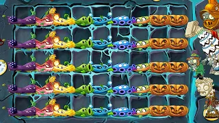 PVZ 2 Survival Only Vine Plants - Plants Vs Zombies 2