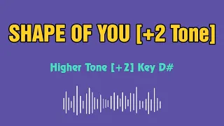 Ed Sheeran Shape of you Karaoke 12 tones _ Higher tone +2 _ Key D#