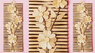 Beautiful!!.. Home Decor Wall Hanging Ideas | Wall Decoration Ideas using Popsicle Sticks