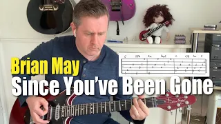 Brian May Since You’ve Been Gone Guitar Tab Play Along - Live Brixton Academy 1993 Rainbow Cover