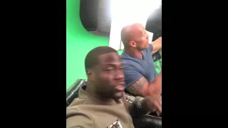 Kevin Hart & Dwayne "The Rock Johnson - funny moment during Central Intelligence Movie 2016