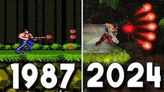 Contra Operation Galuga - All Weapons Comparison Remake vs Original