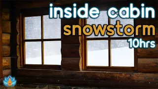 Wood Cabin Snowstorm: Blizzard Sounds: Snow Storm Ambience from Inside a Cabin [Ambience]