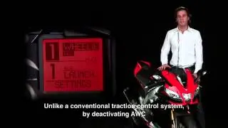 2011 Aprilia RSV4 APRC AWC system Aprilia Wheelie Control explanation official video