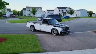 1st startup running 87 v8 s10 pulling out of garage on its own power in over year.