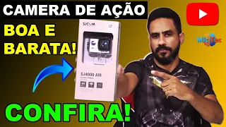 Câmera de ação boa e barata - SJ4000 AIR 4K Wifi - Unboxing