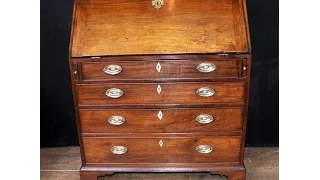 Antique Mahogany Georgian Bureau Desk