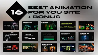 16 best animation for your site | HTML, CSS, JQUERY & GSAP