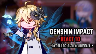 💛✨ Genshin Impact React to Aether as the new Fatui Habinger || Gacha Club