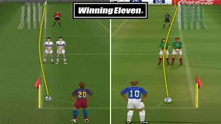 Impossible Free Kick Goals - Winning Eleven PS1