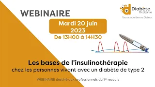 Webinaire Les bases de l'insulinothérapie  - 20 juin 2023