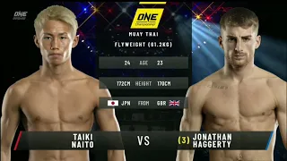 Taiki Naito vs. Jonathan Haggerty | ONE Championship Full Fight