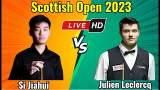 Si Jiahui vs Julien Leclercq Scottish Open 2023 Round 2 Live HD