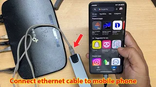 How to connect ethernet cable to mobile phone